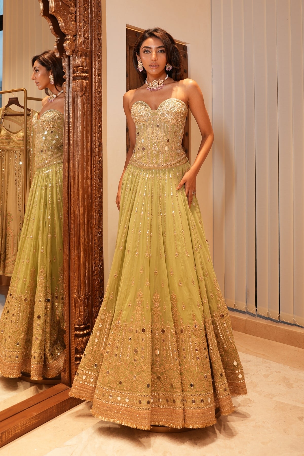 Mallaikaa Chheda in Zivaya Lehenga Set