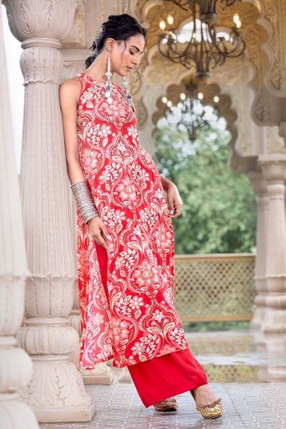 INDU RED (SLEEVELESS)