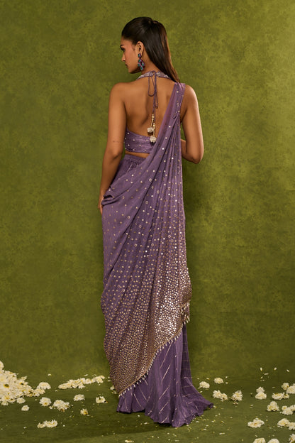 HUNAR DRAPE DUPATTA WITH PANTS