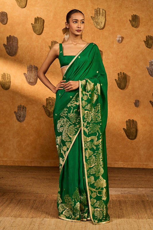 Green Zen Saree