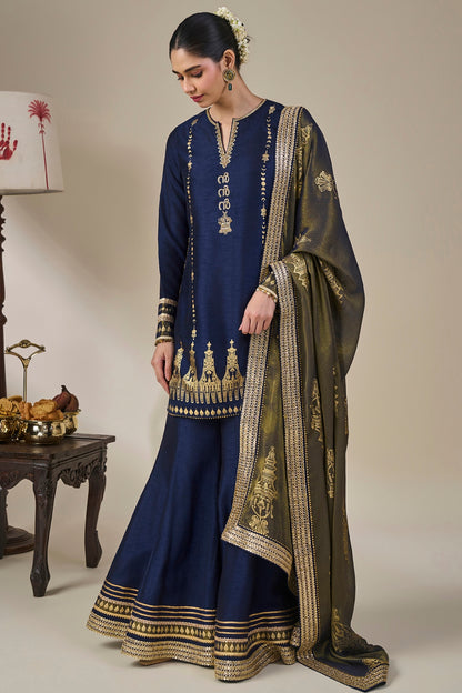 Blue Heirloom Moonfall Sharara Set