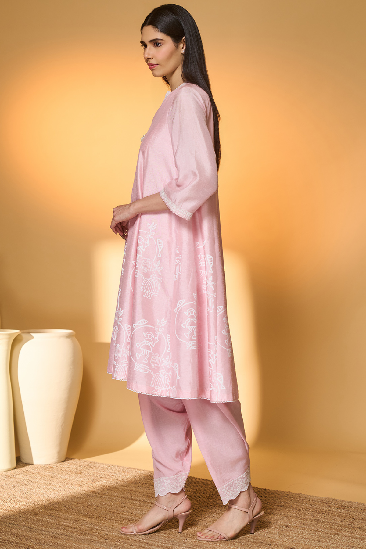 Blushing Bloom Kurta Set