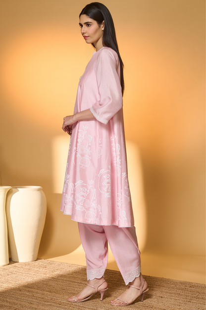 Blushing Bloom Kurta Set