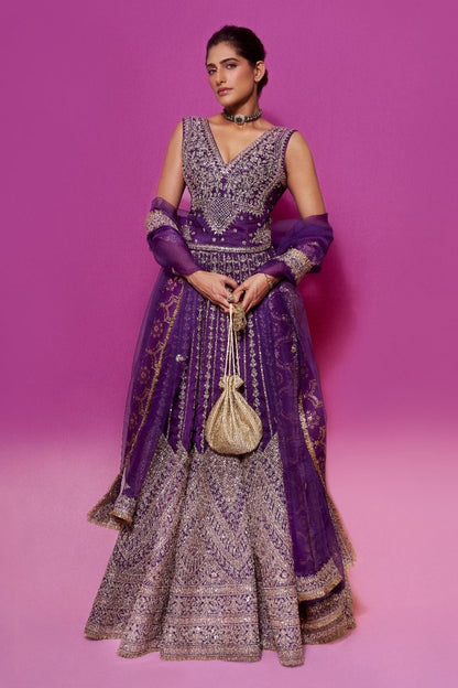 Kubbra sait in Razia Lehenga Set