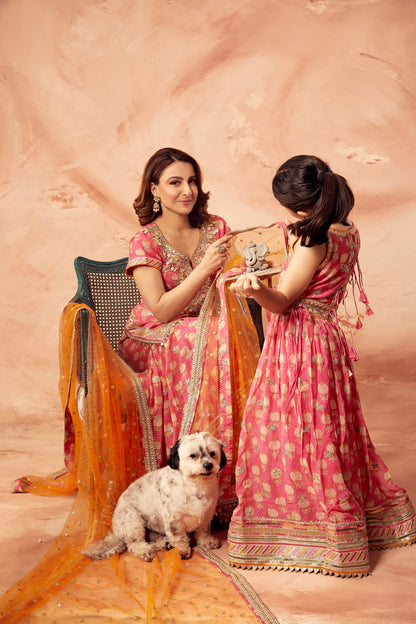 Soha Ali Khan in Sherry Sharara Set