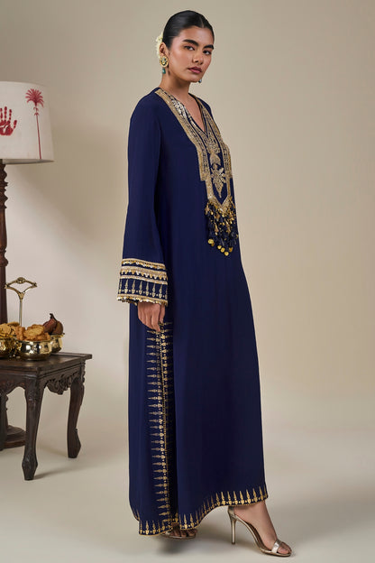Sapphire Tidal Bloom Kaftan