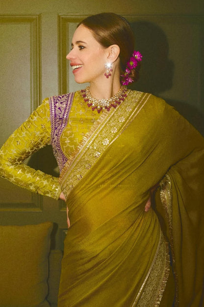 Kalki Koechlin in Nizaam Saree Set