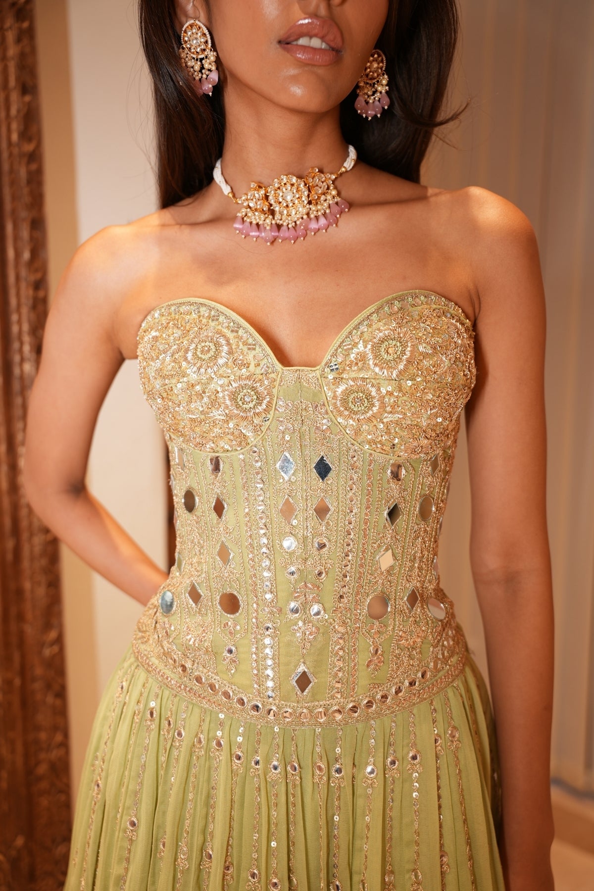 Mallaikaa Chheda in Zivaya Lehenga Set