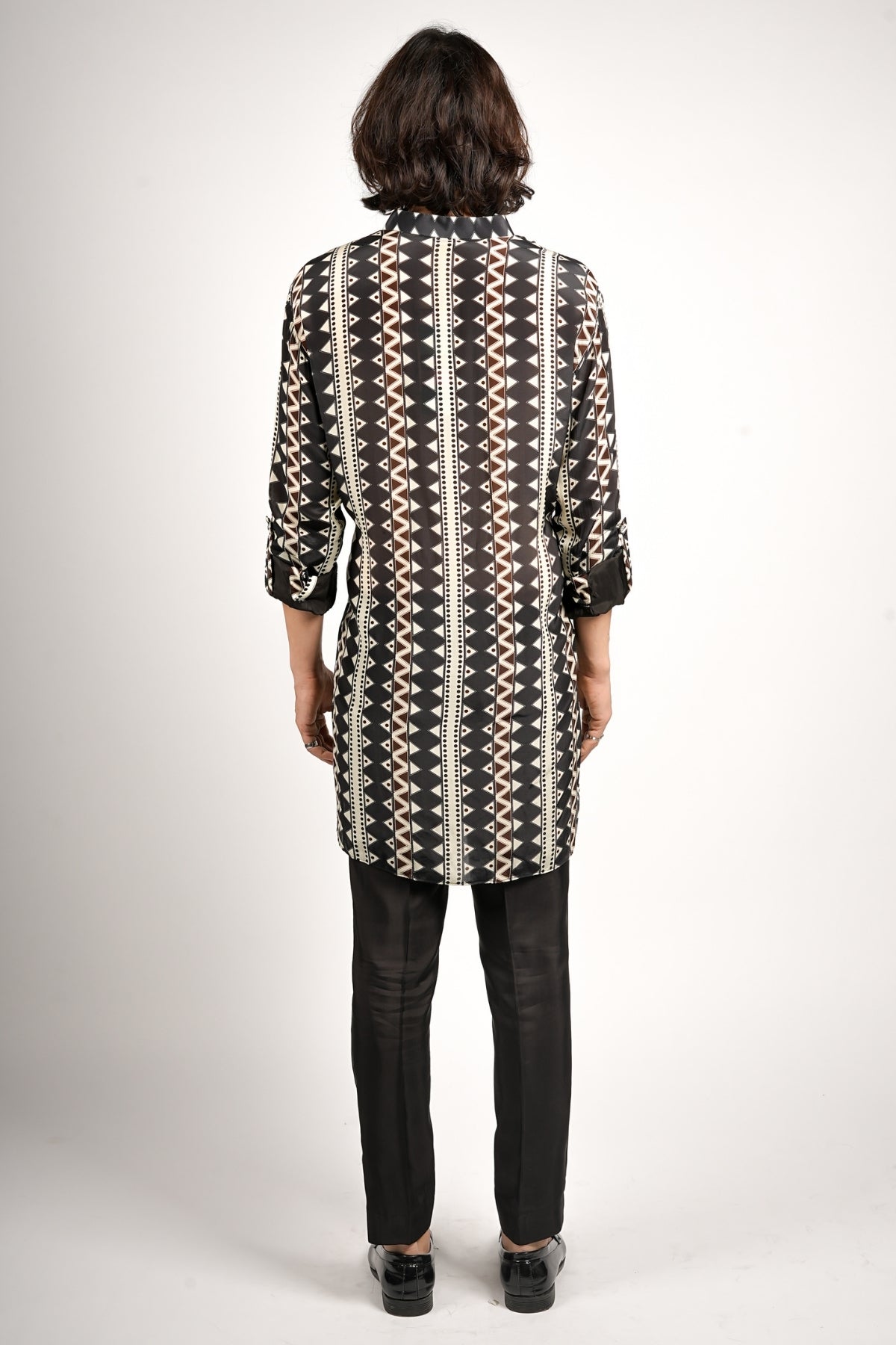 Zahra Rolled Up Sleeve Kurta