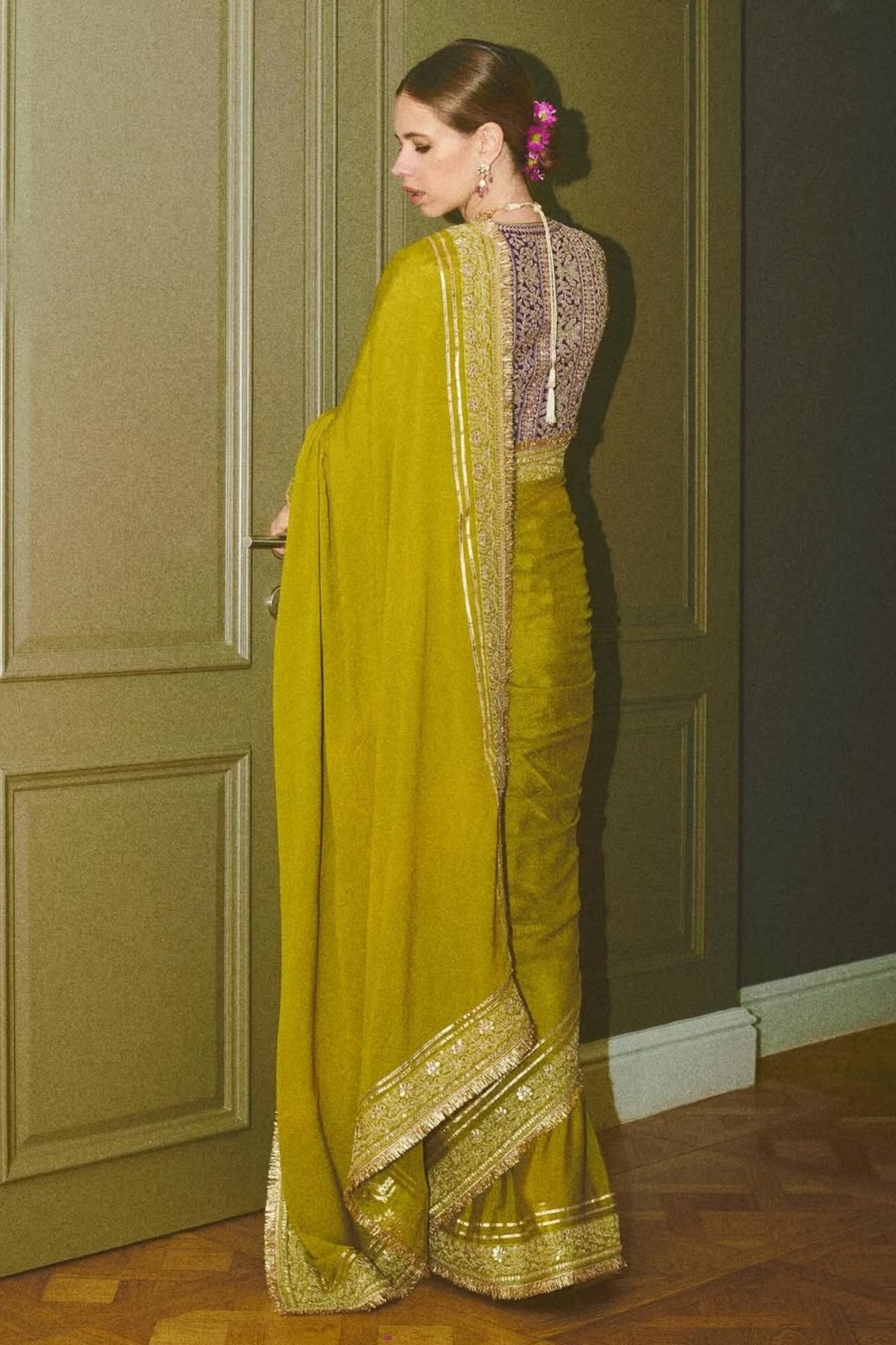 Kalki Koechlin in Nizaam Saree Set