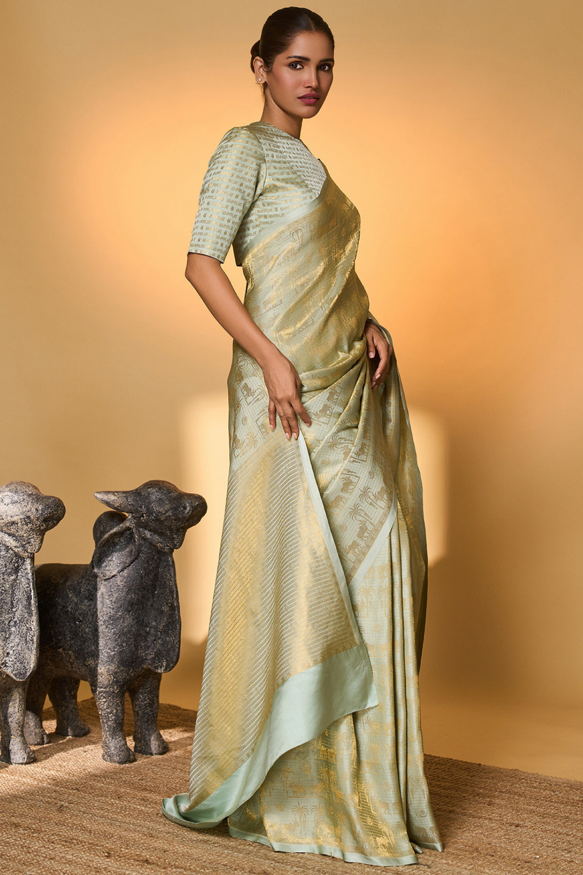Kashni Chaand Chaukor Saree