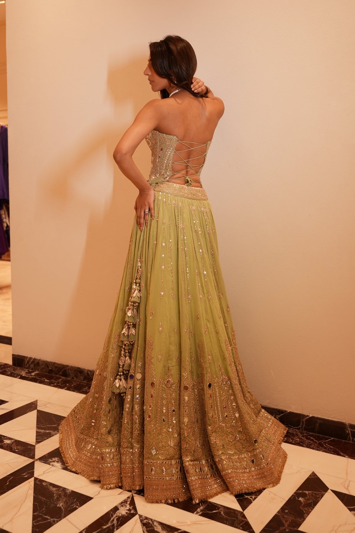 Mallaikaa Chheda in Zivaya Lehenga Set