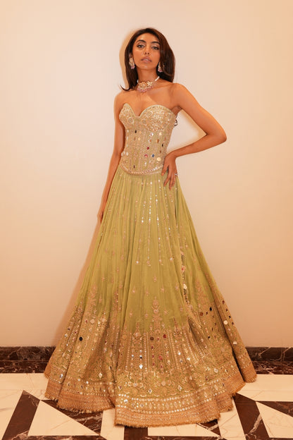 Mallaikaa Chheda in Zivaya Lehenga Set