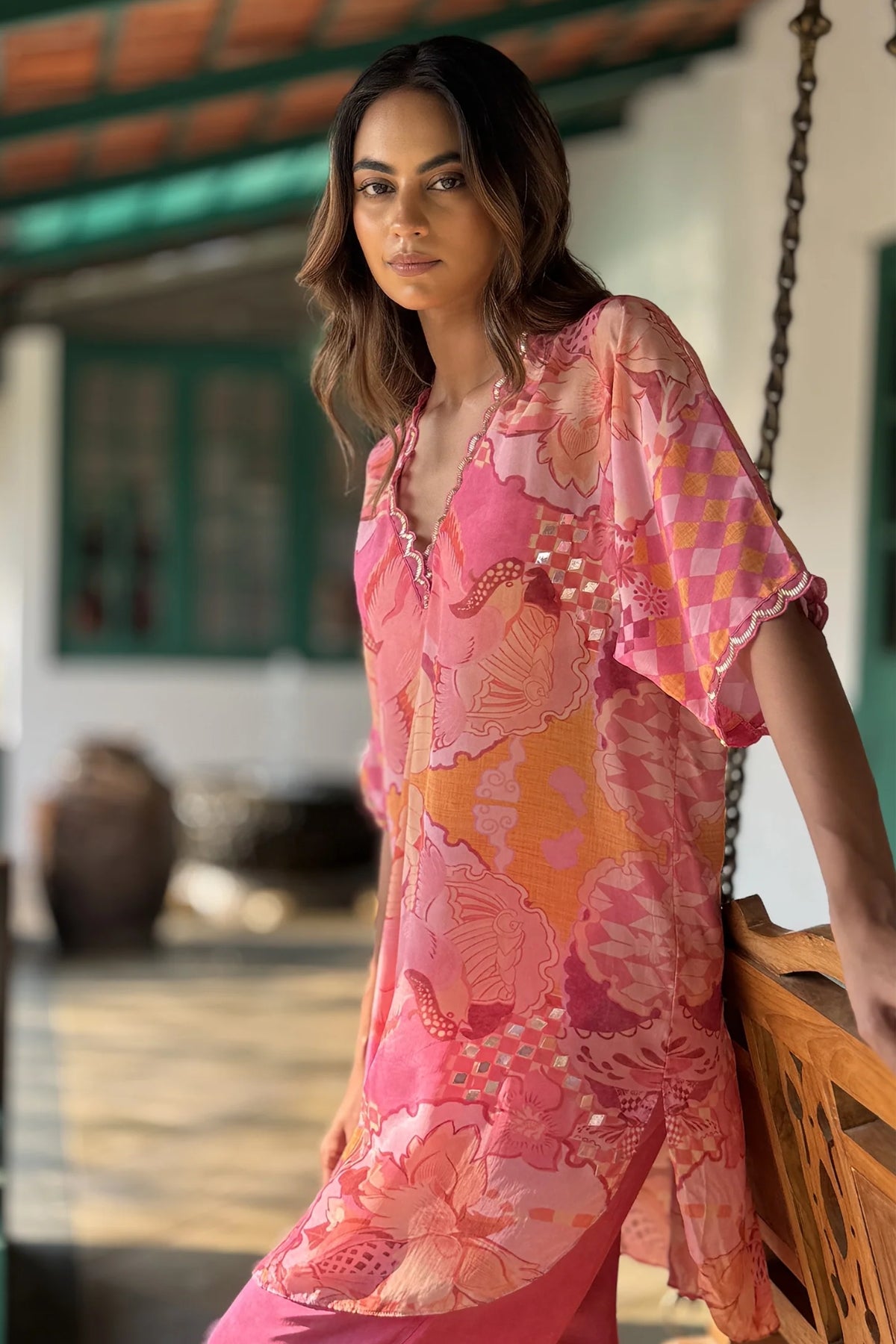 Pink Crepe Co-Ord Set