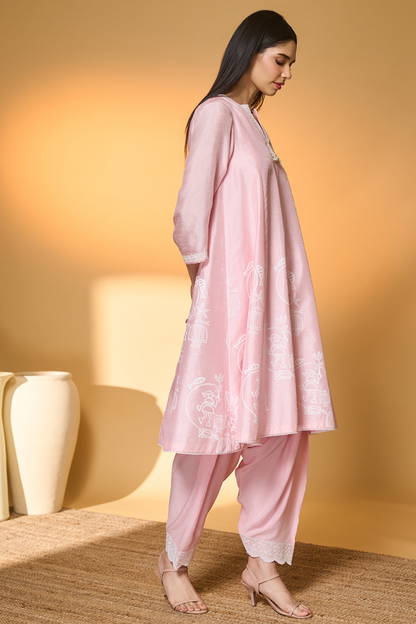 Blushing Bloom Kurta Set