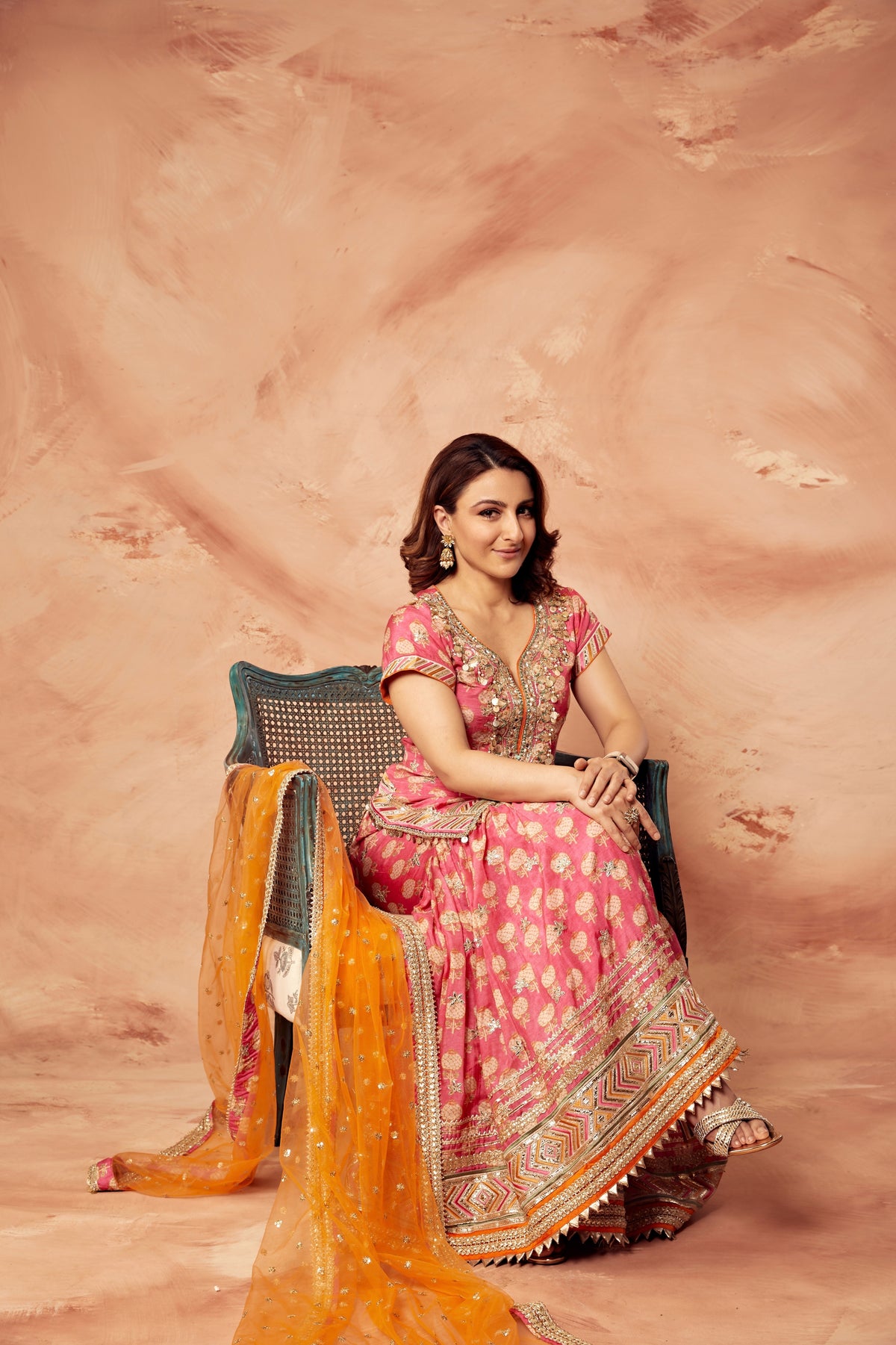 Soha Ali Khan in Sherry Sharara Set