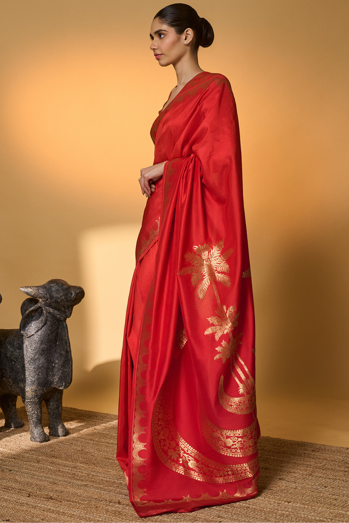 Crimson Tijila Saree