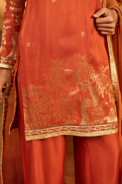 Rust Zen Kurta Set