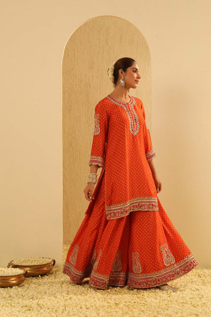 Hoorain - Kurta with Sharara and Dupatta