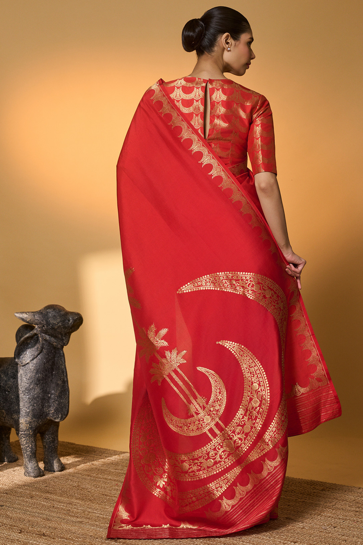 Crimson Tijila Saree