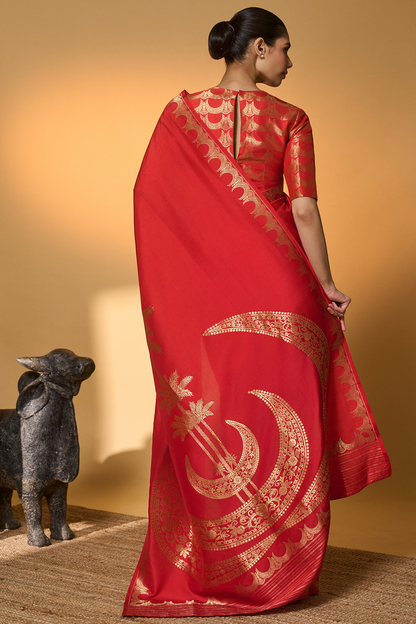 Crimson Tijila Saree