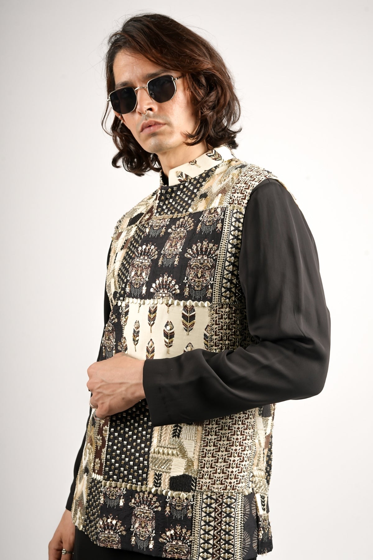 Shyam Patchwork Bundi Set