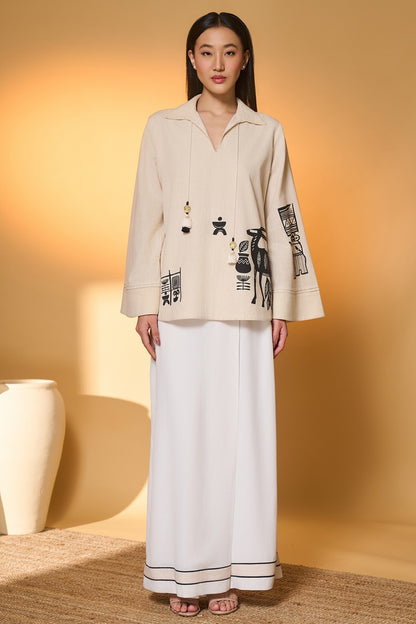 Ivory Noir Stag Co-Ord Set