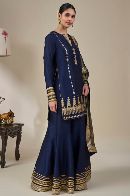 Blue Heirloom Moonfall Sharara Set