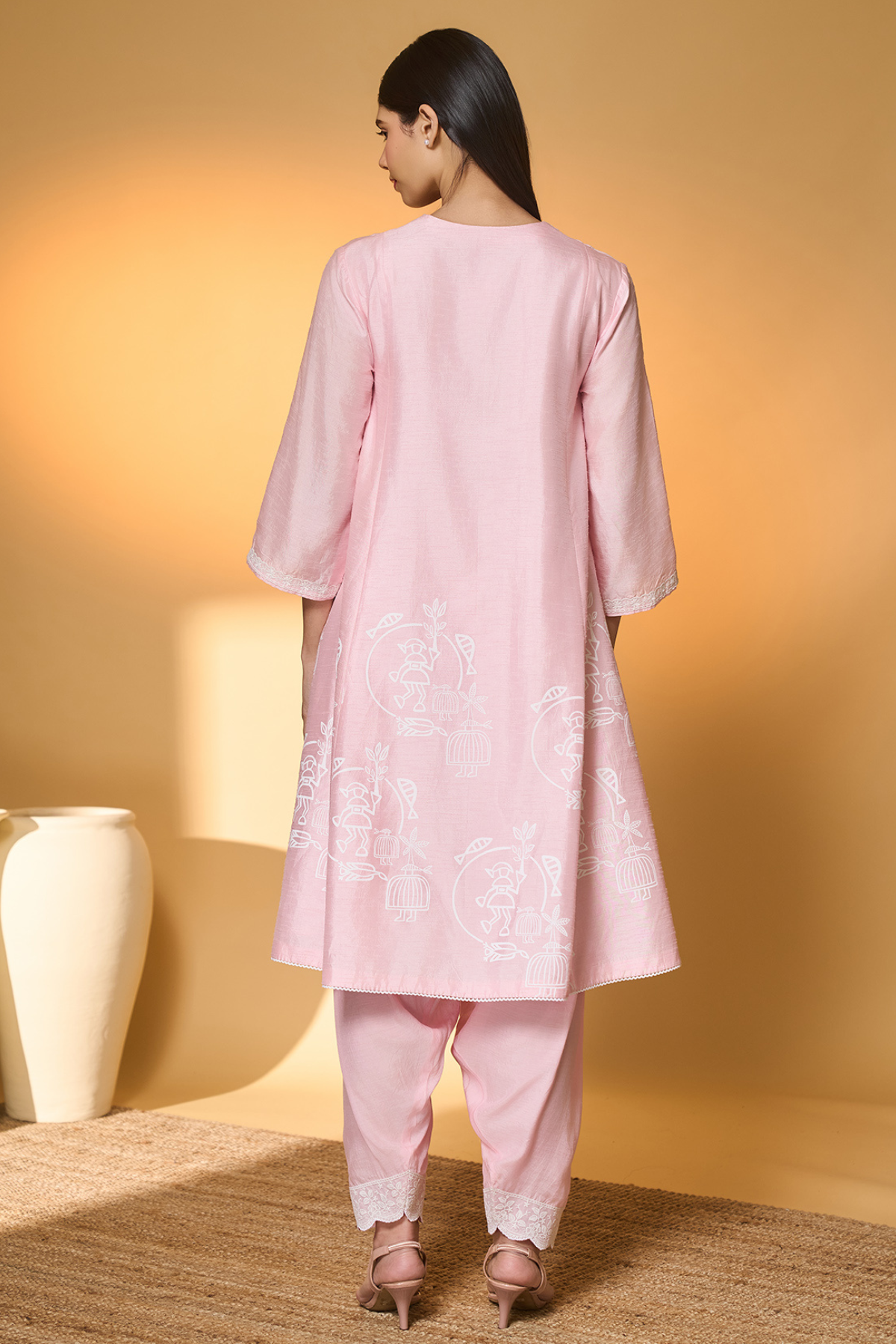 Blushing Bloom Kurta Set