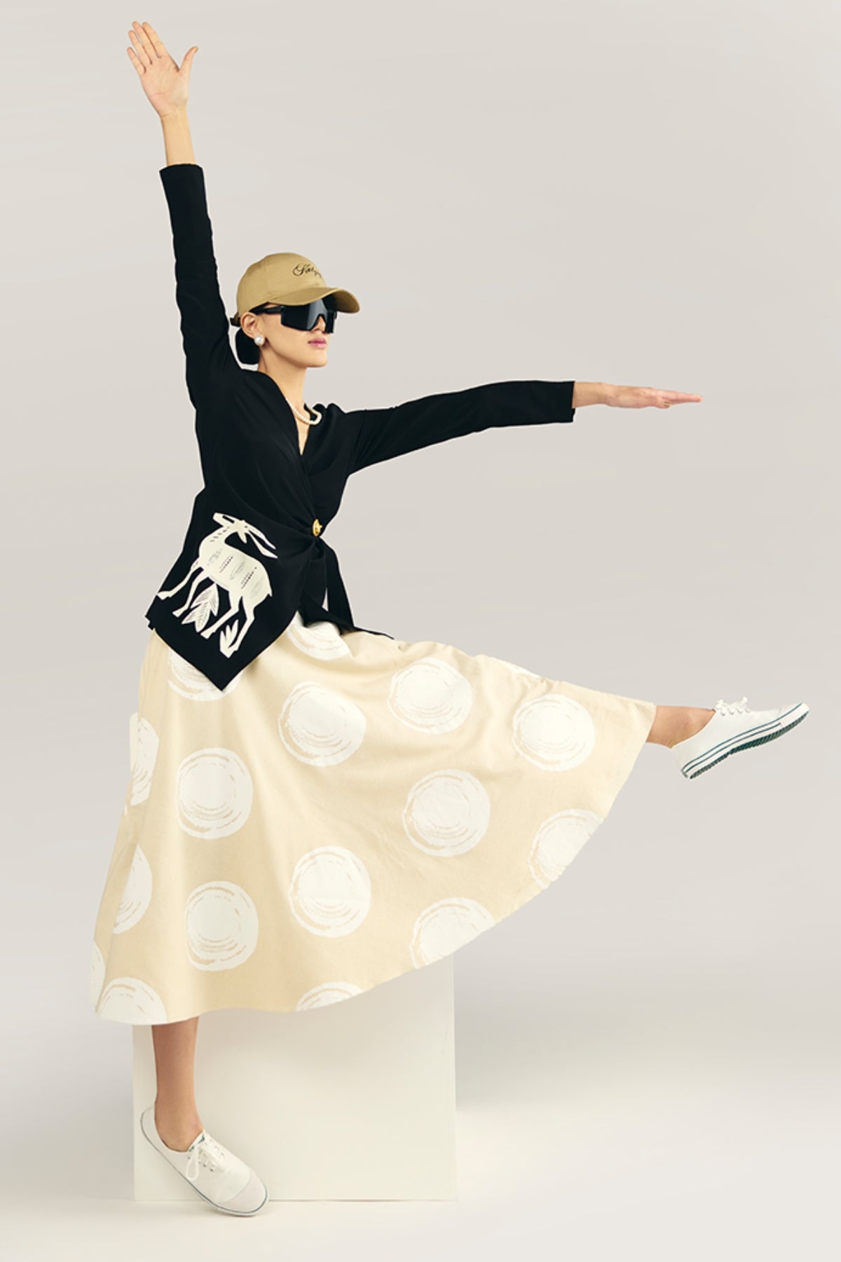 Midnight Stag Skirt Set