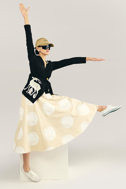 Midnight Stag Skirt Set