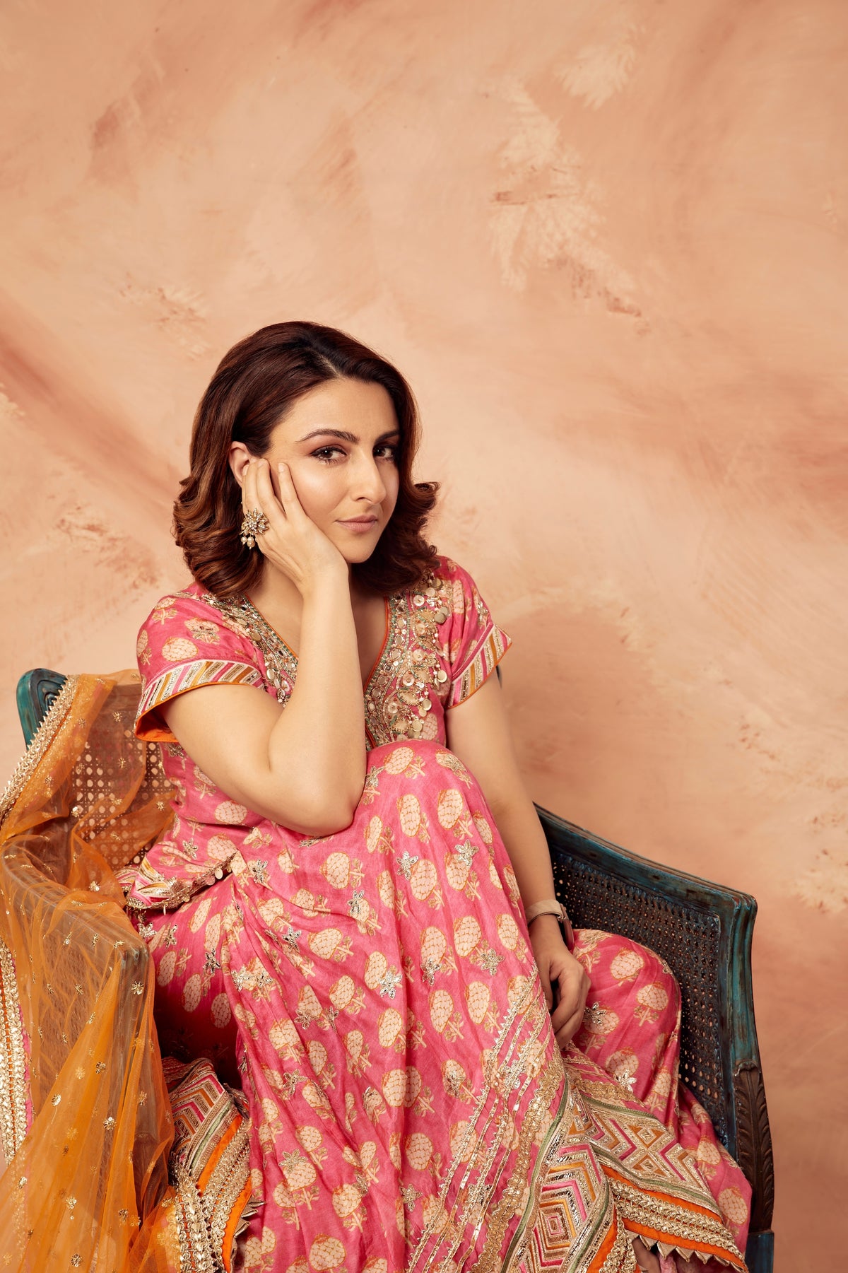 Soha Ali Khan in Sherry Sharara Set