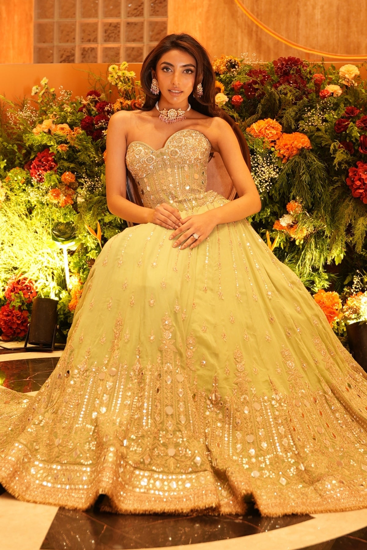 Mallaikaa Chheda in Zivaya Lehenga Set