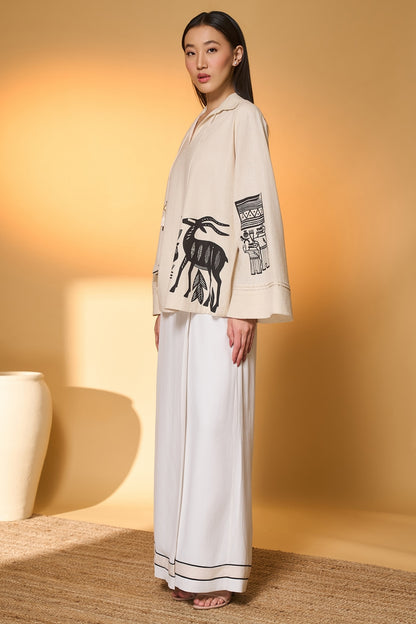 Ivory Noir Stag Co-Ord Set