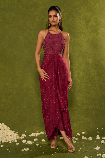 JASMINE COWL DRESS