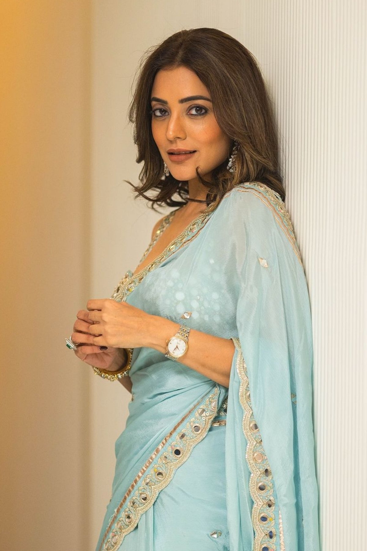 Nisha Aggarwal in Anusha Saree Set