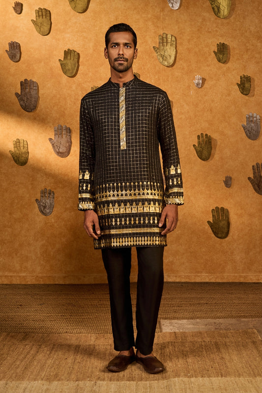 Black Midas Touch Kurta Set