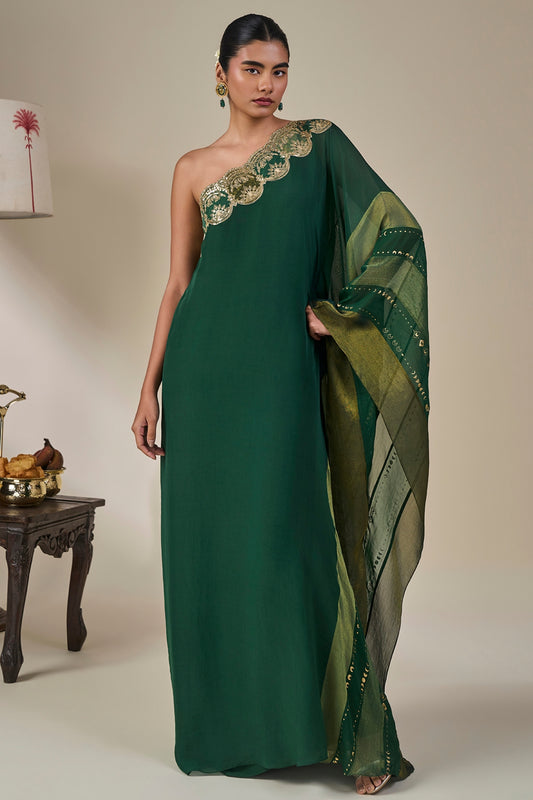 Green Celestial Moonfall Kaftan