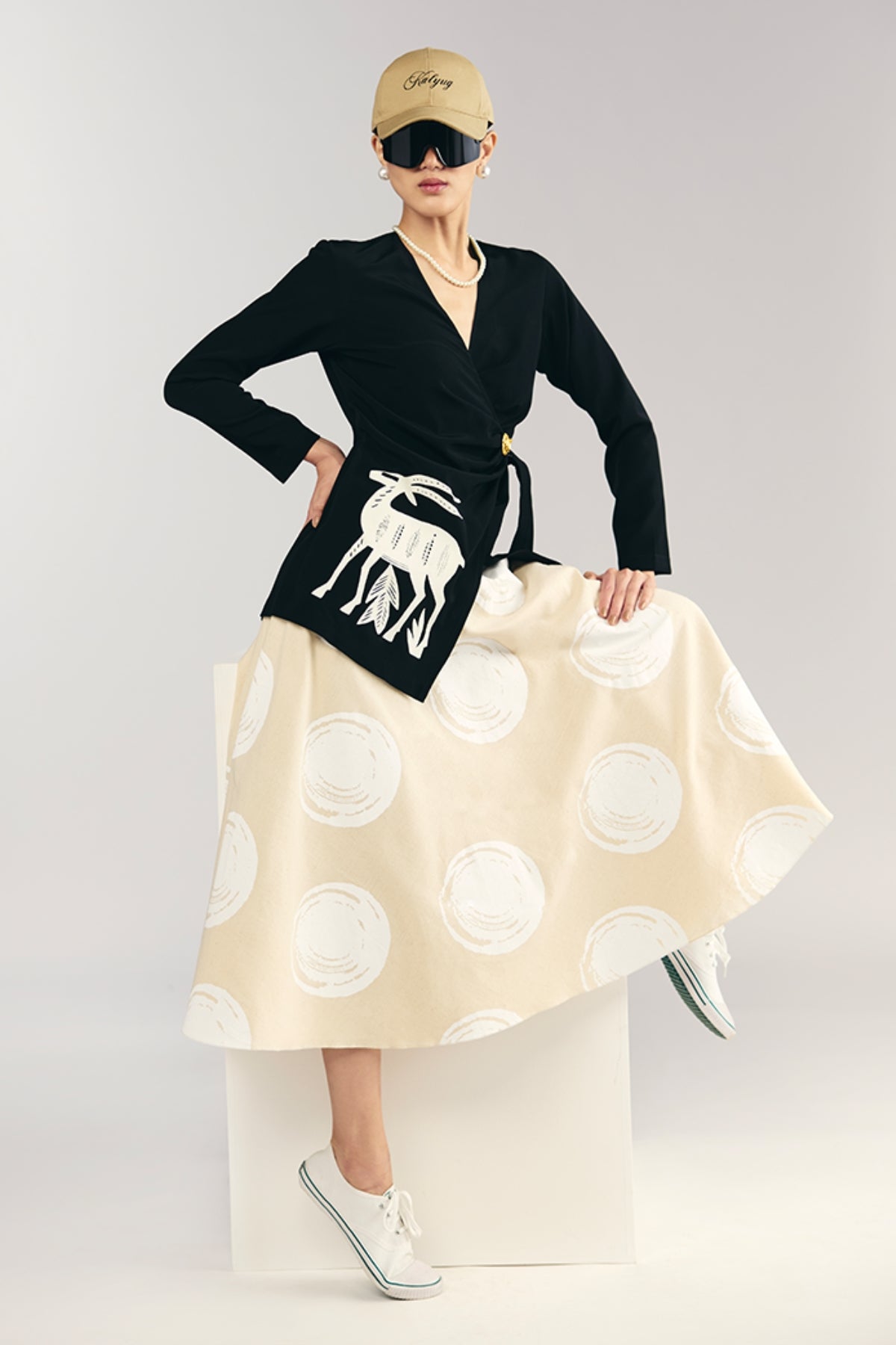 Midnight Stag Skirt Set