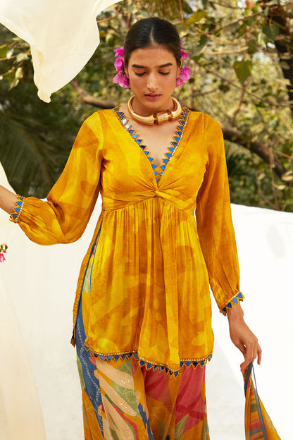 MUSTARD PANT SET