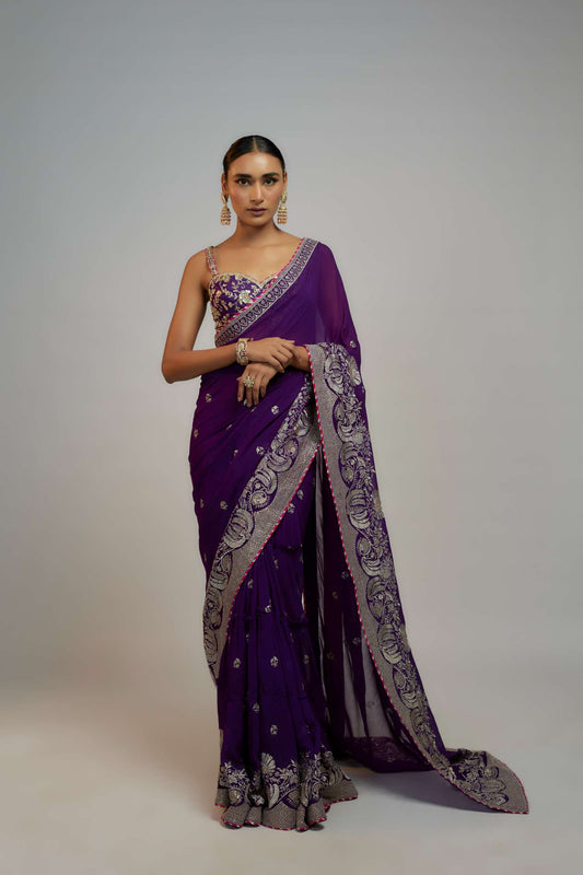 Akanksha Malhotra Aggarwal in Golconda Yamini Saree Set