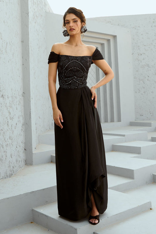 Stella Corset Drape  Skirt