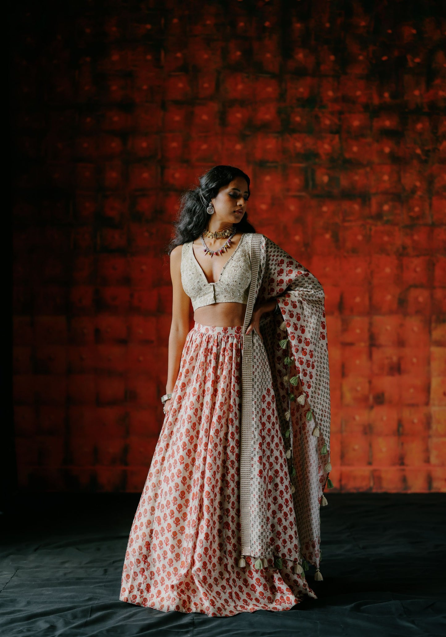 Pearl lehenga set