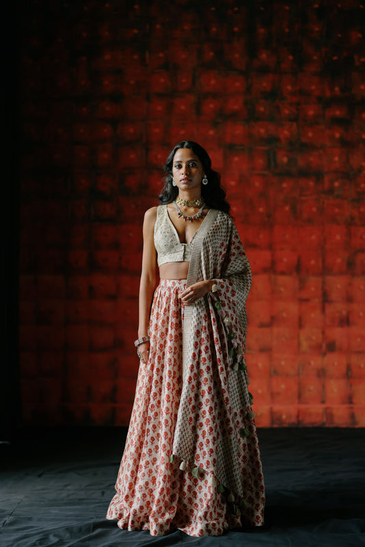 Pearl lehenga set