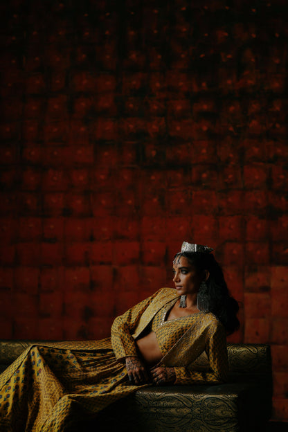 Amber lehenga set
