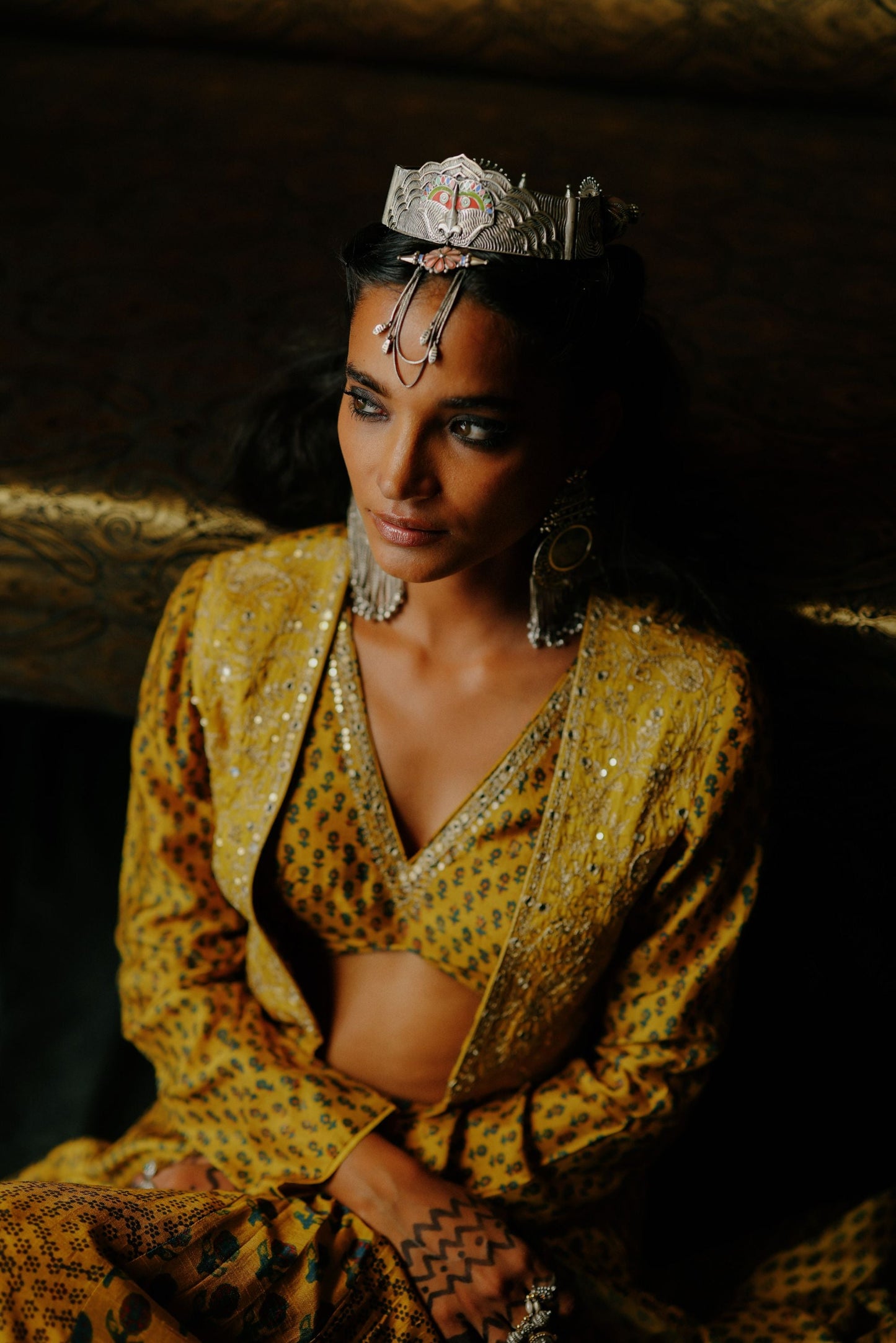 Amber lehenga set