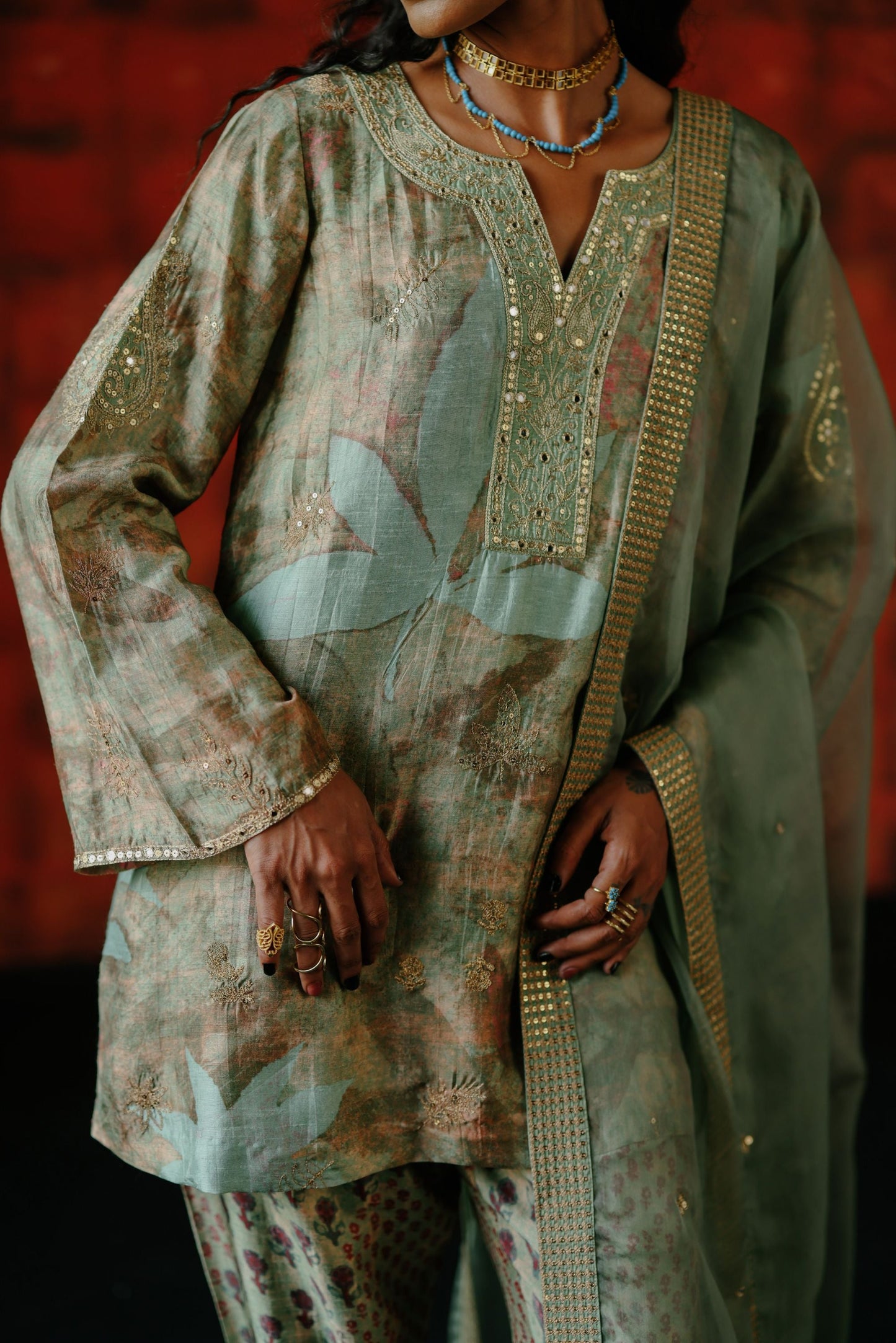 Mint kurta set