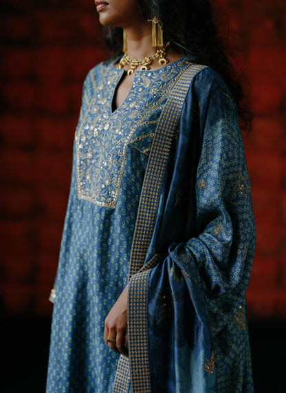 Indigo kurta set