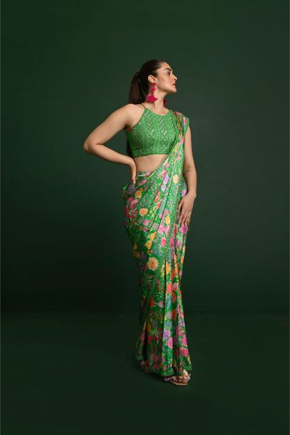 Zahra Satin Saree