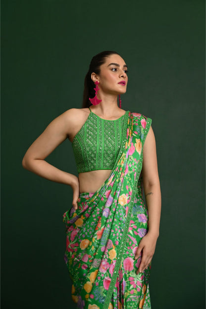 Zahra Satin Saree